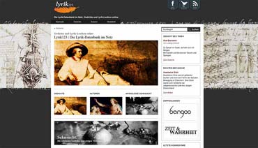 Die Deutsche Lyrik-Datenbank im Internet - Lyrik123.de (von Benjamin Erhardt)