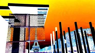 Bearbeitungen von ausgewählten Motiven, die auf Wanderungen durch Paris entstanden sind (2014) - Serie 'Paris' (von Benjamin Erhardt)